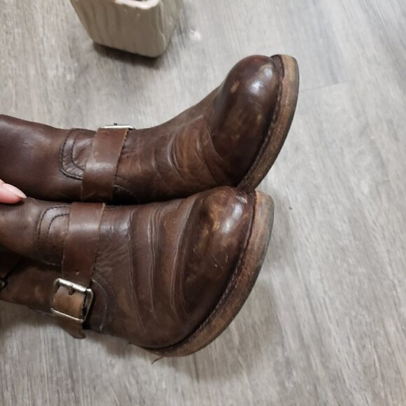 Sendra Carol Barbados Ankle Booties Side Buckle Harness Sz 8.5 - Picture 6 of 9